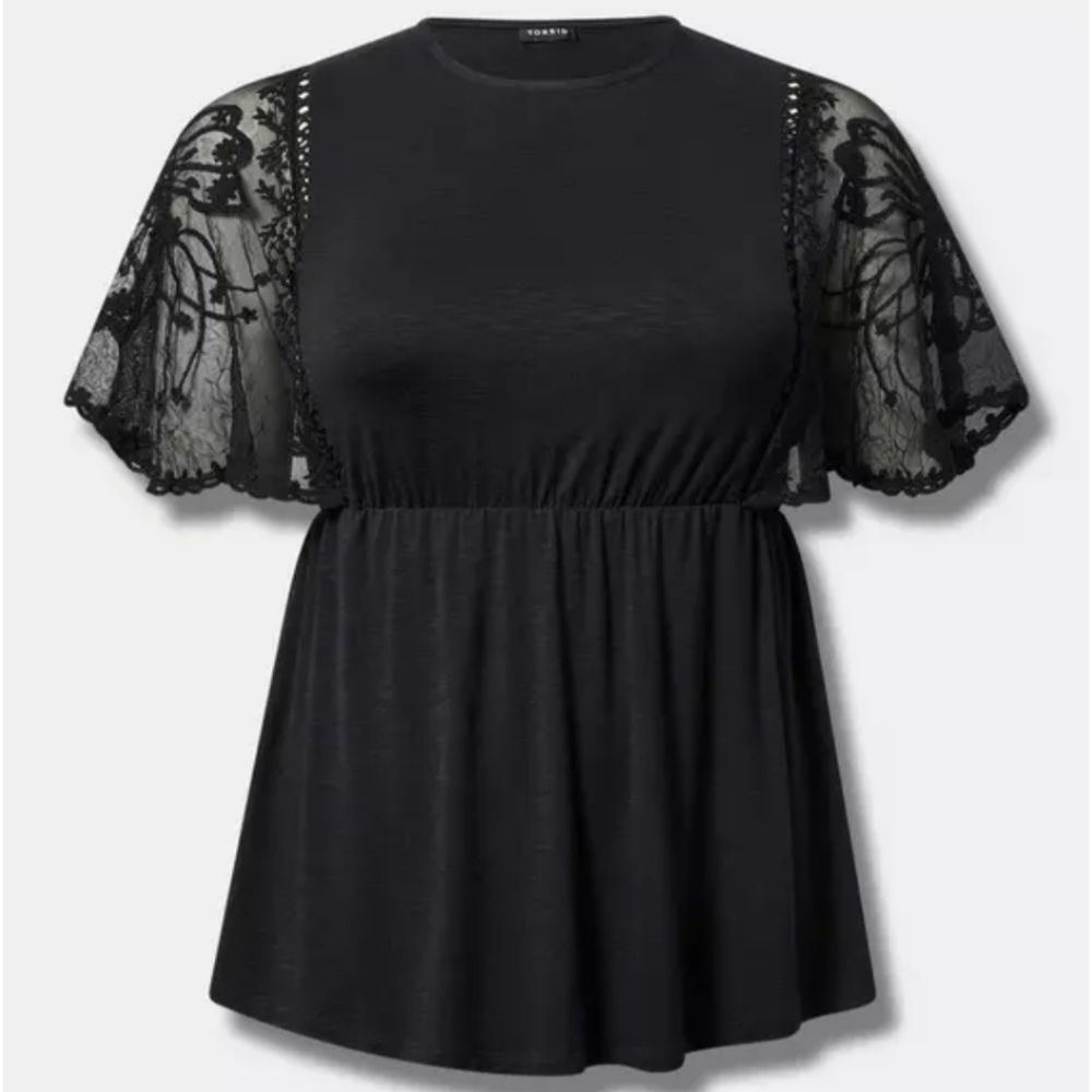 Torrid Babydoll Silouette Blouse, Size 1, NWT!